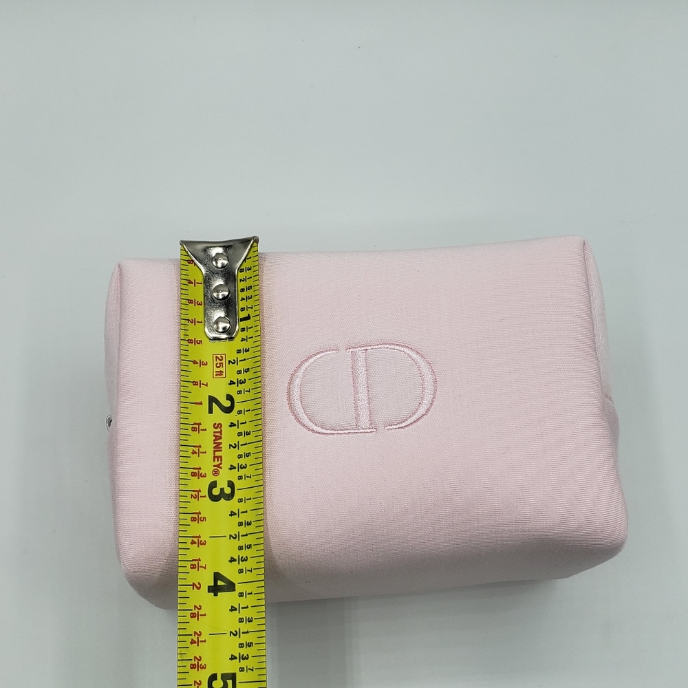 Dior Pink Cosmetic Bag Leather Minimalist Design - Picture 7 of 12
